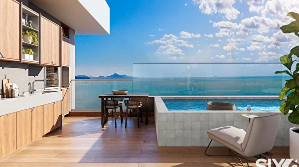 Apartamento Frente Mar no Edifício Hyde com 4 suítes e 4 vagas na Barra Sul de Balneário Camboriú/SC