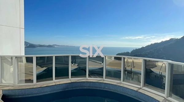 Cobertura Frente Mar no Edifício Ibiza Towers com 6 suítes e 5 vagas á venda na Barra Sul de Balneário Camboriú/SC