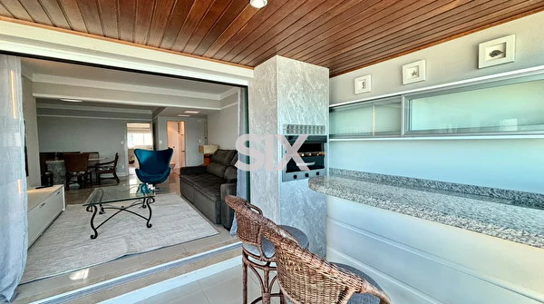 Apartamento Frente Mar no Edifício Torre Atlântica com 3 quartos e 2 vagas para locação na Barra Norte de Balneário Camboriú/SC