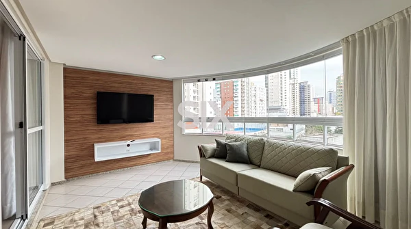 Apartamento no Edifício D'Itália com 3 quartos e 2 vagas para locação na Barra Norte de Balneário Camboriú/SC