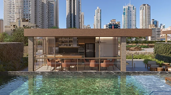 Apartamento no Edifício Marena com 4 suítes e 3 vagas no Centro de Balneário Camboriú/SC