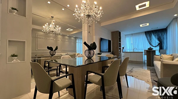 Apartamento no Edifício Império das Ondas com 4 suítes e 3 vagas à venda na Barra Norte de Balneário Camboriú/SC