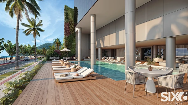 Apartamento Frente Mar no Edifício Fischer Dreams com 4 suítes e 4 vagas à venda na Barra Sul de Balneário Camboriú/SC