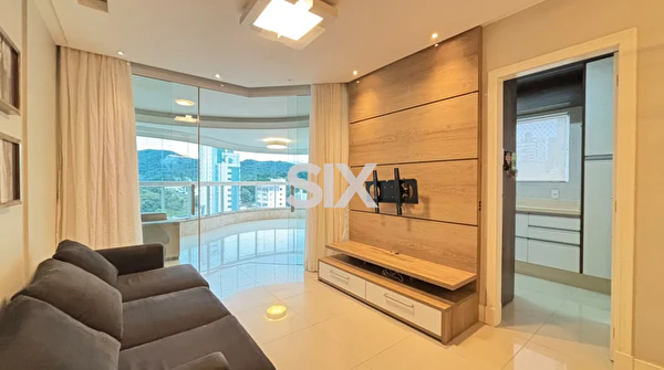 Apartamento no Edifício Aquarela Brasil com 3 quartos e 2 vagas para locação na Barra Norte de Balneário Camboriú/SC