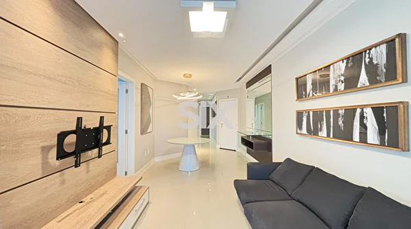 Apartamento no Edifício Aquarela Brasil com 3 quartos e 2 vagas para locação na Barra Norte de Balneário Camboriú/SC