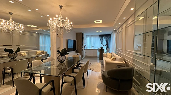 Apartamento no Edifício Império das Ondas com 4 suítes e 3 vagas à venda na Barra Norte de Balneário Camboriú/SC