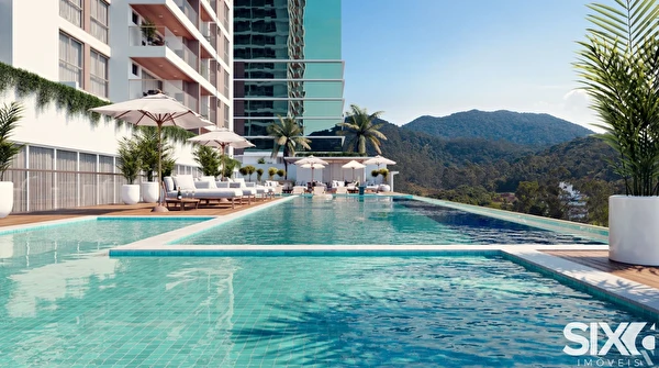 Apartamento no Edifício Torres da Brava Sirena, com 1 suíte e 2 quartos na Praia Brava em Itajaí.